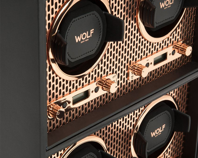Wolf - Axis 4 Piece Watch Winder in Copper (469516)