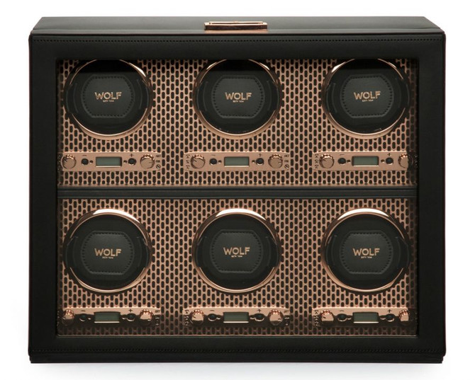 Wolf - Axis 6 Piece Watch Winder in Copper (469616)