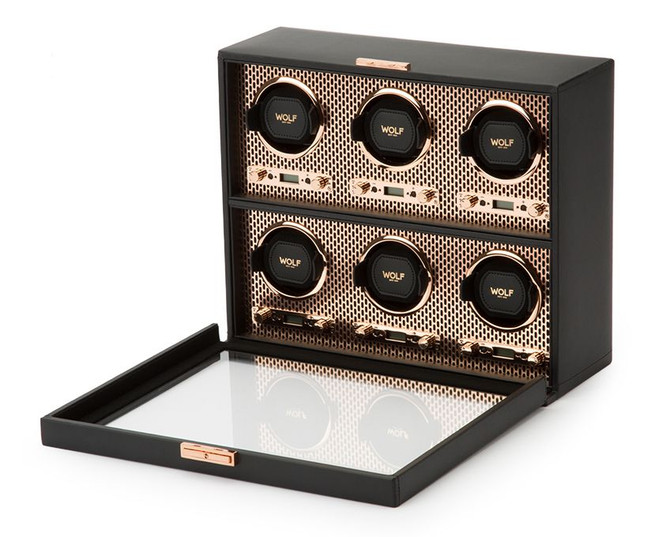 Wolf - Axis 6 Piece Watch Winder in Copper (469616)