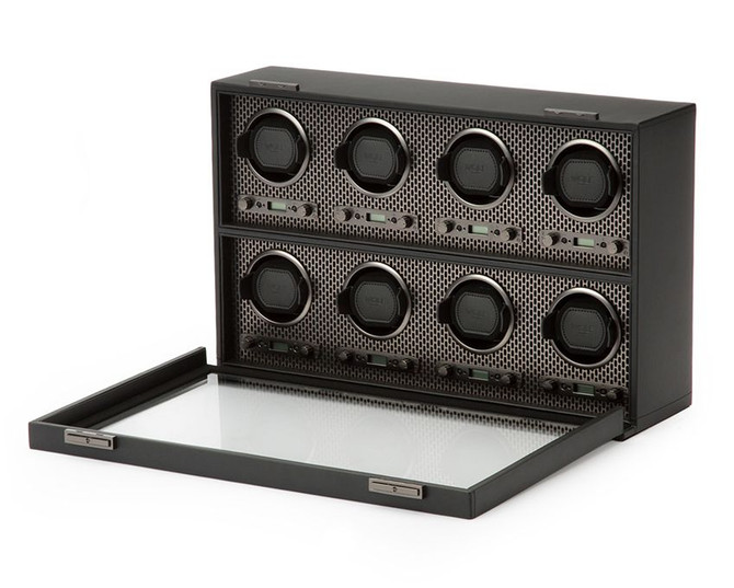 Wolf - Axis 8 Piece Watch Winder in Powder Coat (469703)