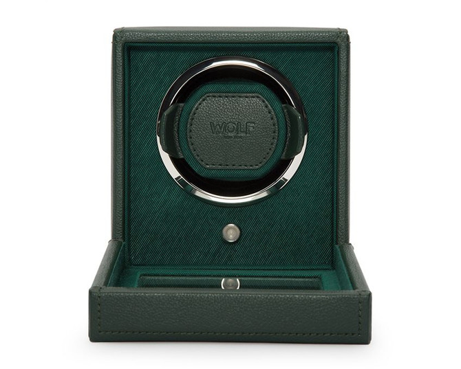 WOLF CUB SINGLE WATCH WINDER WITH COVER GREEN