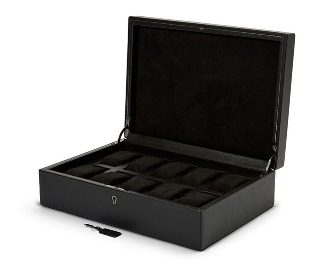 Wolf - British Racing 10 Piece Watch Box in Black (792702)