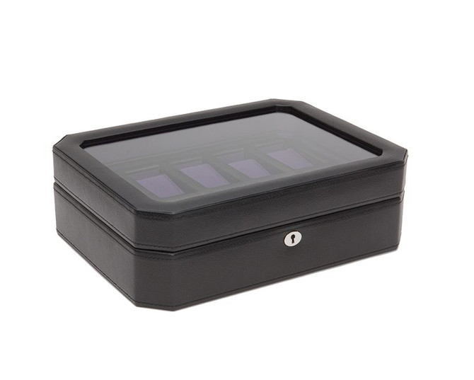 Wolf - Windsor 10 Piece Watch Box in Black/Purple (458403)