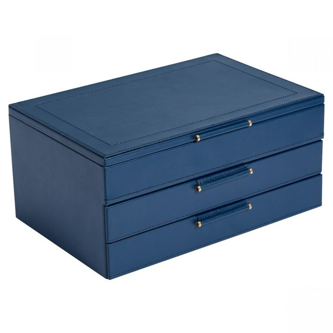 WOLF SOPHIA JEWELRY BOX W/ DRAWERS INDIGO