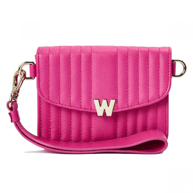 WOLF MIMI MINI BAG WITH WRISTLET & LANYARD PINK