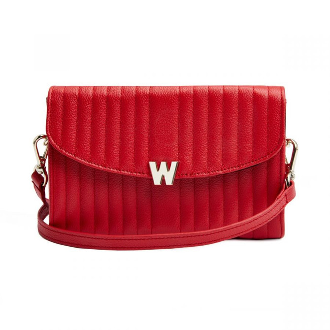 WOLF MIMI CROSSBODY BAG WITH WRISTLET RED