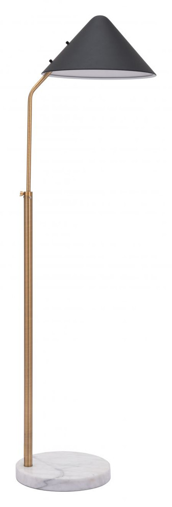 Zuo Modern Pike Floor Lamp Black