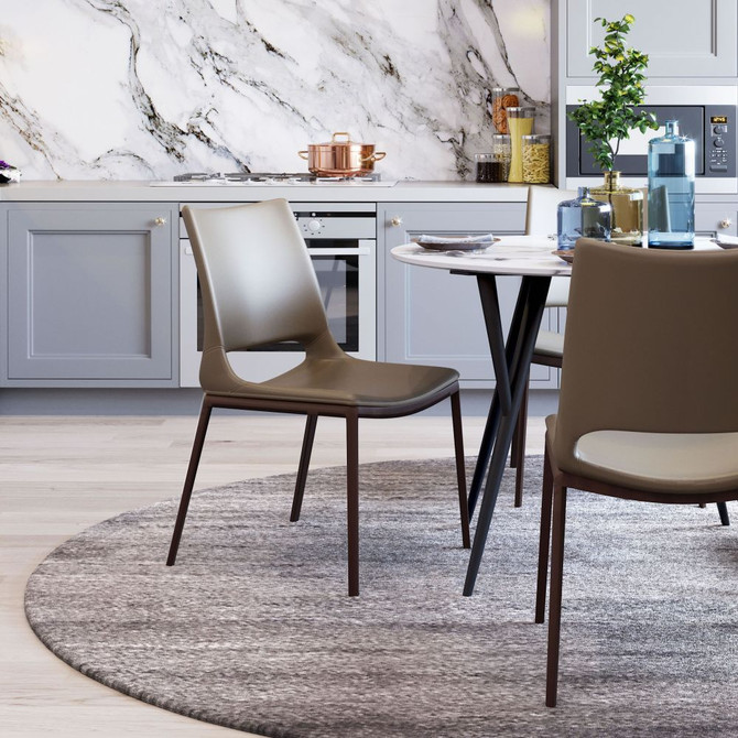 Zuo Modern Ace Dining Chair Gray & Walnut