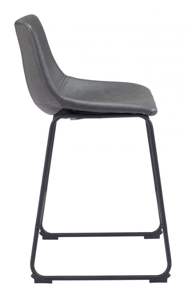 Zuo Modern Smart Counter Chair Charcoal