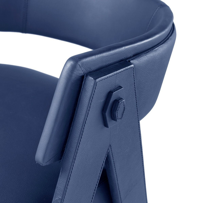 Bennett Armchair, Navy Blue