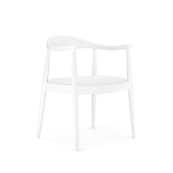 Danish Armchair, White