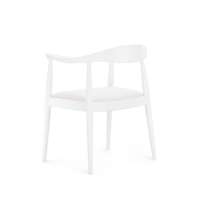 Danish Armchair, White