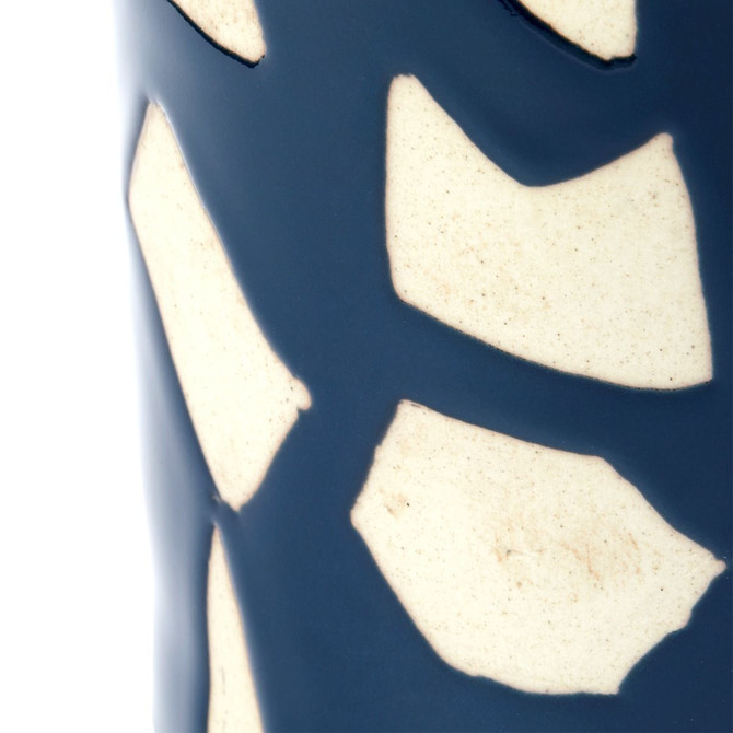 Taylor Vase, Deep Blue and White