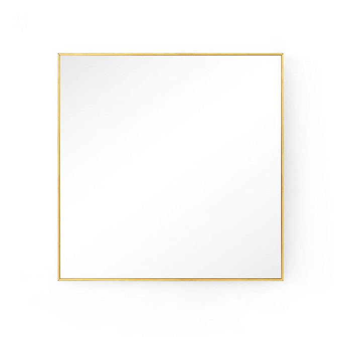 Clarence Large Mirror, Polished Brass 