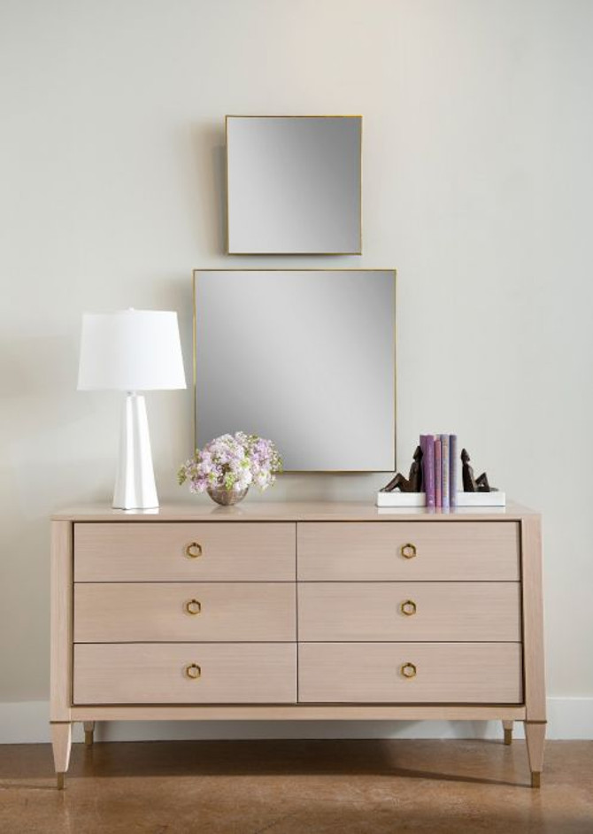 Clarence Large Mirror, Polished Brass 