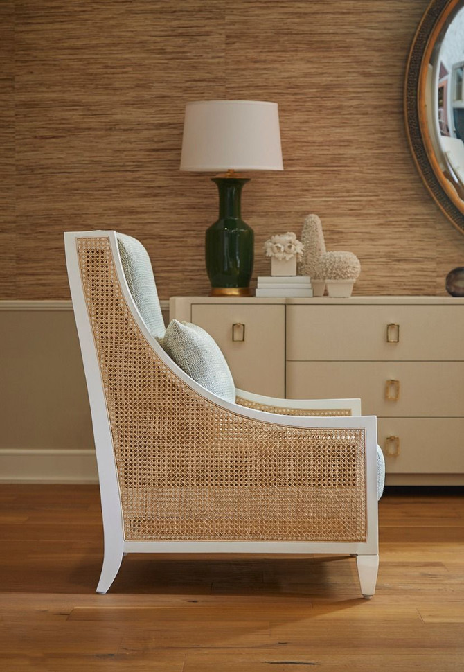 Raleigh Club Chair, Eggshell White