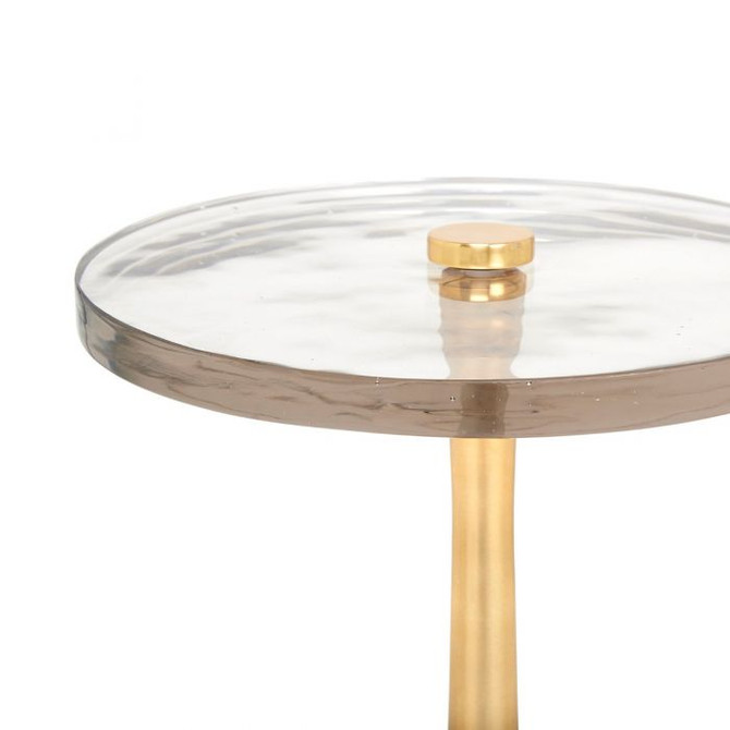 Antonia Side Table, Polished Brass