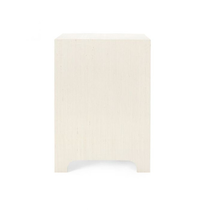 Bardot 3-Drawer Side Table, Canvas Cream