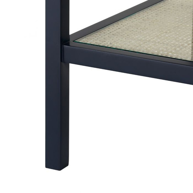 Caanan 1-Drawer Side Table - Midnight Blue 