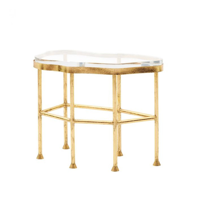 Cristal Side Table - Gold Leaf 