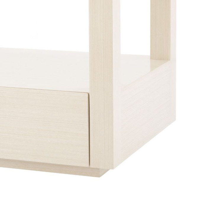 Gavin 1-Drawer Side Table - Blanched Oak 