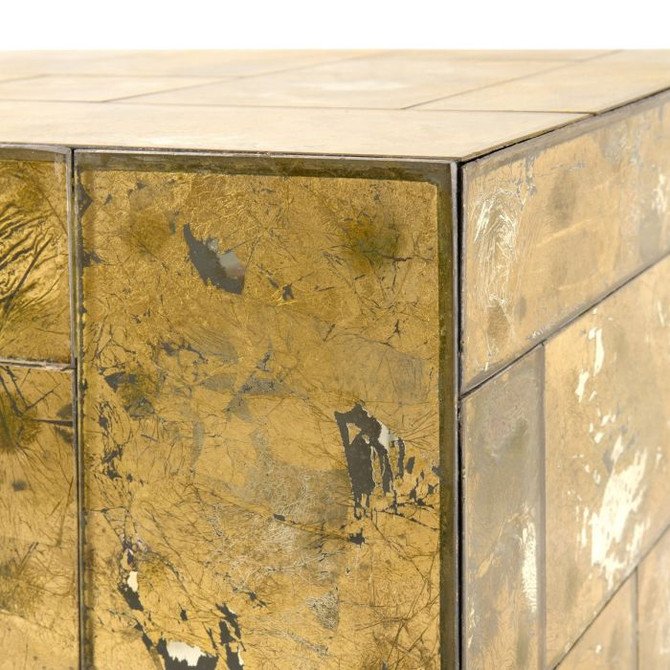 Leger Side Table, Gold Leaf