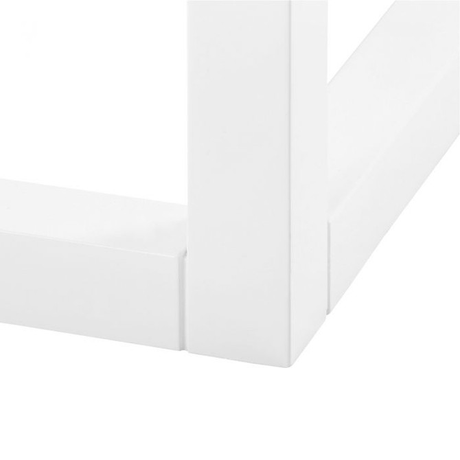 Newport 1-Drawer Side Table, White Pearl 