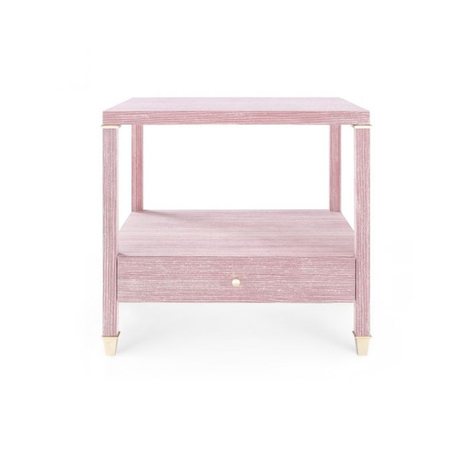 Pascal 1-Drawer Side Table, Raspberry Shimmer
