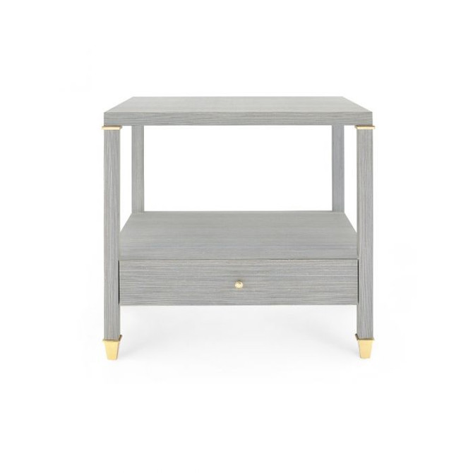 Pascal 1-Drawer Side Table, Slate Blue Shimmer