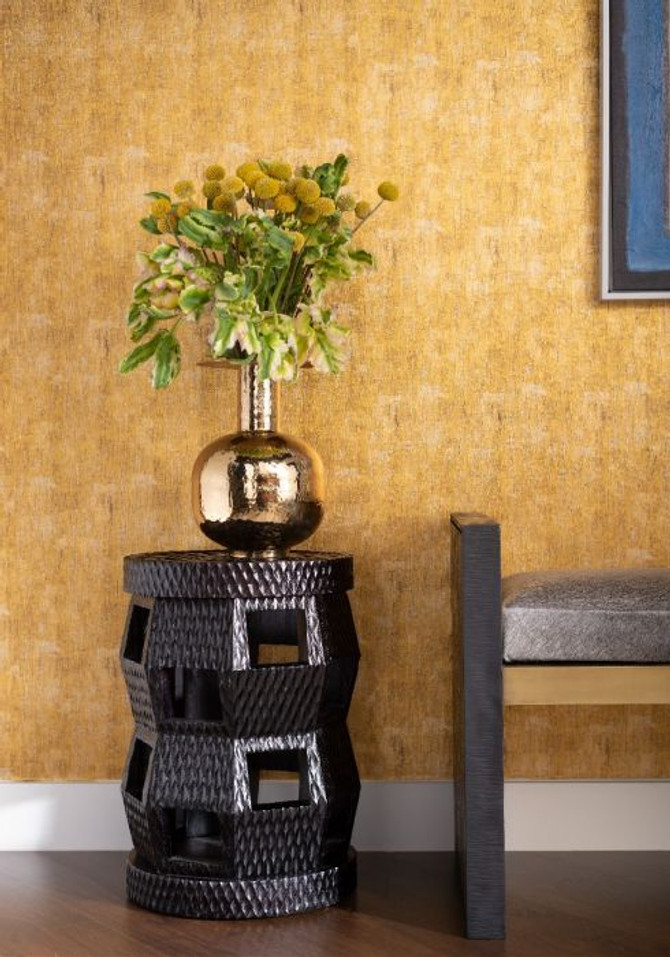 Zanzibar Stool/Side Table, Black Onyx 