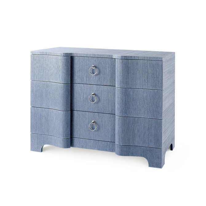 Bardot Large 3-Drawer, Navy Blue