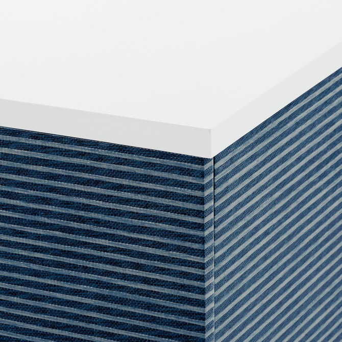 Cosmopolitan AV Cabinet/Buffet Navy Blue Pencil Stripe
