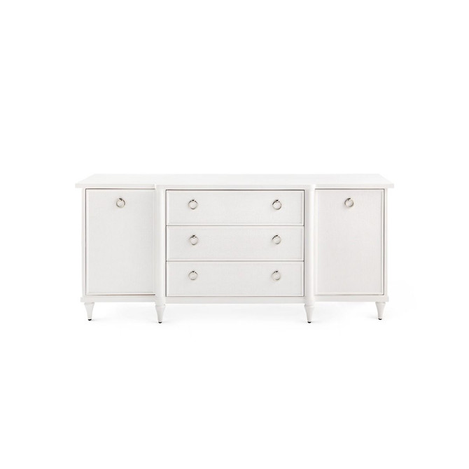 Fairfax 3-Drawer 2-Door Cabinet, Vanilla