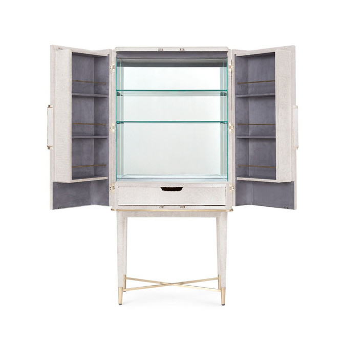 Florian Tall Bar Cabinet, Snow