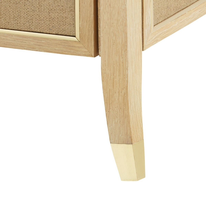 Paulina Large 6-Drawer, Natural and Camel