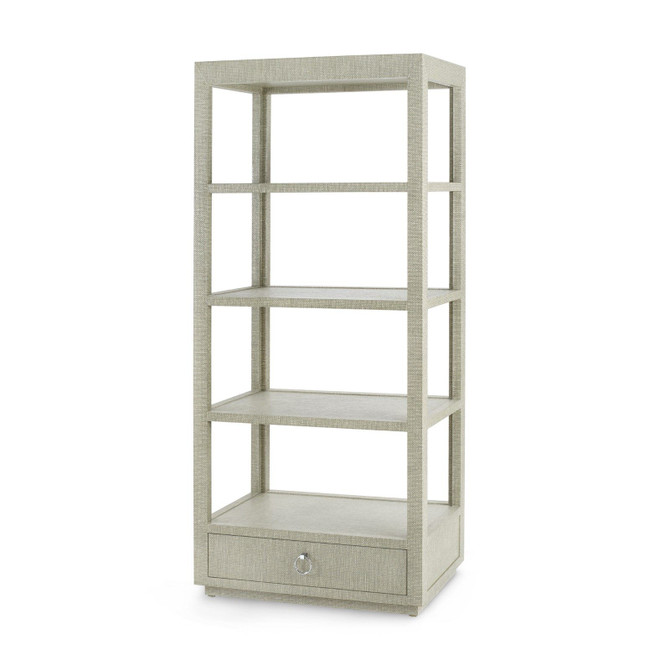 Camilla Etagere, Moss Gray Tweed