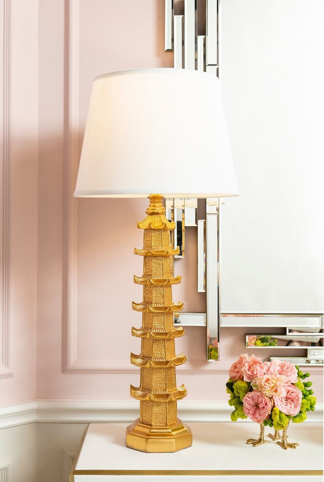 Brighton Lamp, Gold Leaf