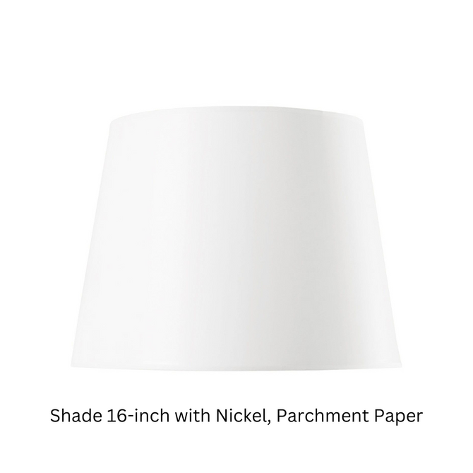 Shade 16-inch with Nickel, Parchment Paper