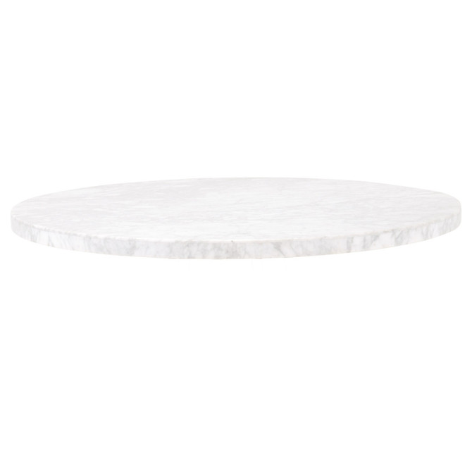 Essentials For Living - Turino 54" Round Dining Table Carrera Top (6059.WHT)