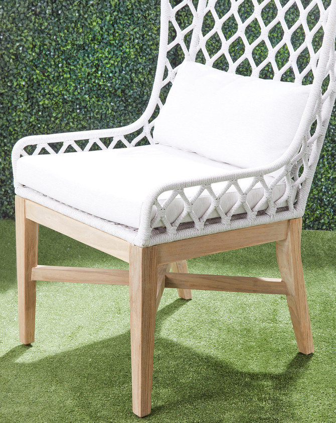 Essentials For Living - Lattis Outdoor Wing Chair (6804.WHT/WHT/GT)