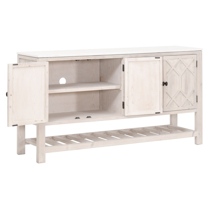 Essentials For Living - Willow Media Sideboard (8018.WW-PNE/WHTQ)