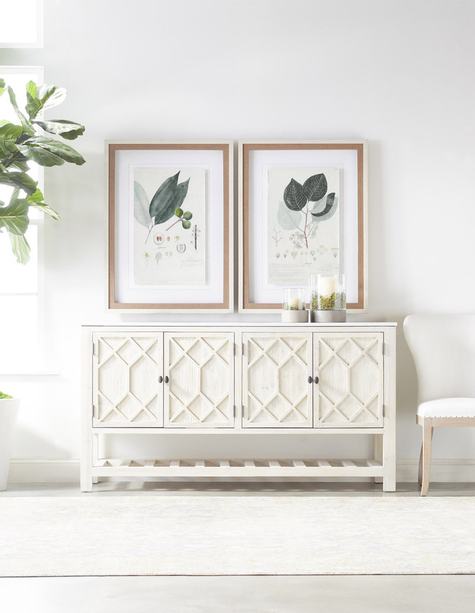 Essentials For Living - Willow Media Sideboard (8018.WW-PNE/WHTQ)