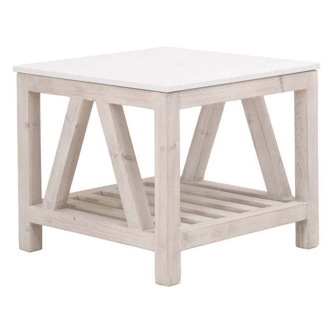 Essentials For Living - Spruce End Table (8020.WW-PNE/WHTQ)