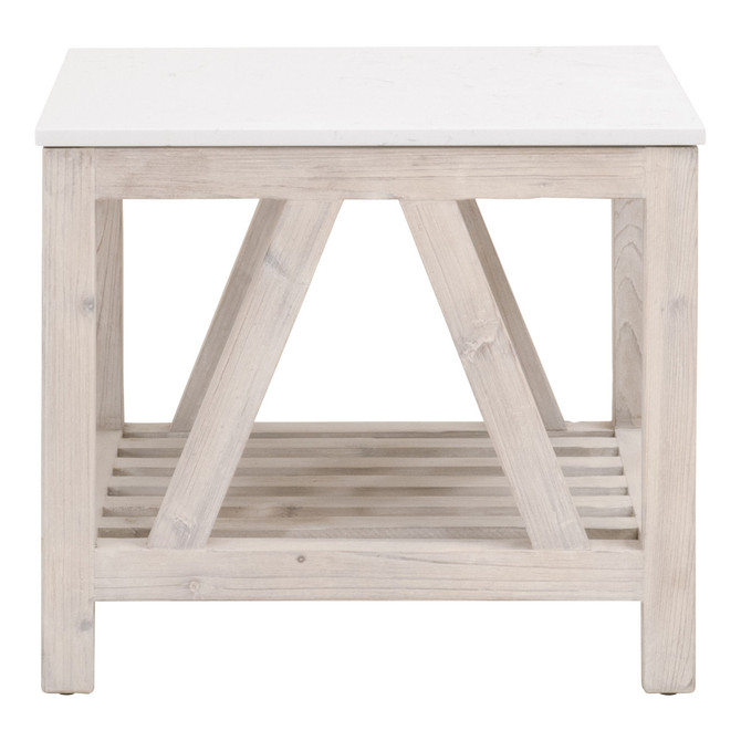 Essentials For Living - Spruce End Table (8020.WW-PNE/WHTQ)