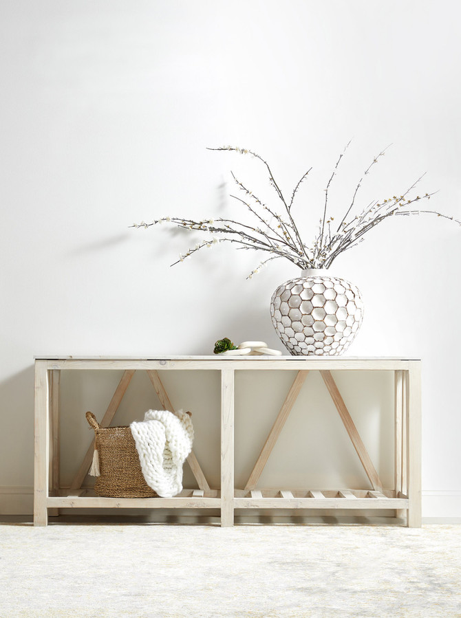 Essentials For Living - Spruce Console Table (8021.WW-PNE/WHTQ)