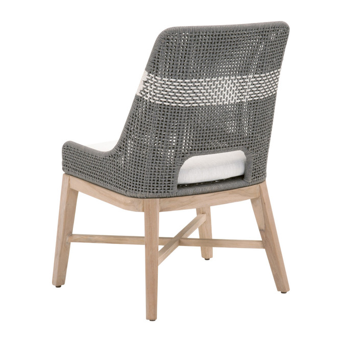 Essentials For Living - Tapestry Outdoor Dining Chair in Dove, Set of 2 (6850.DOV/WHT/GT)