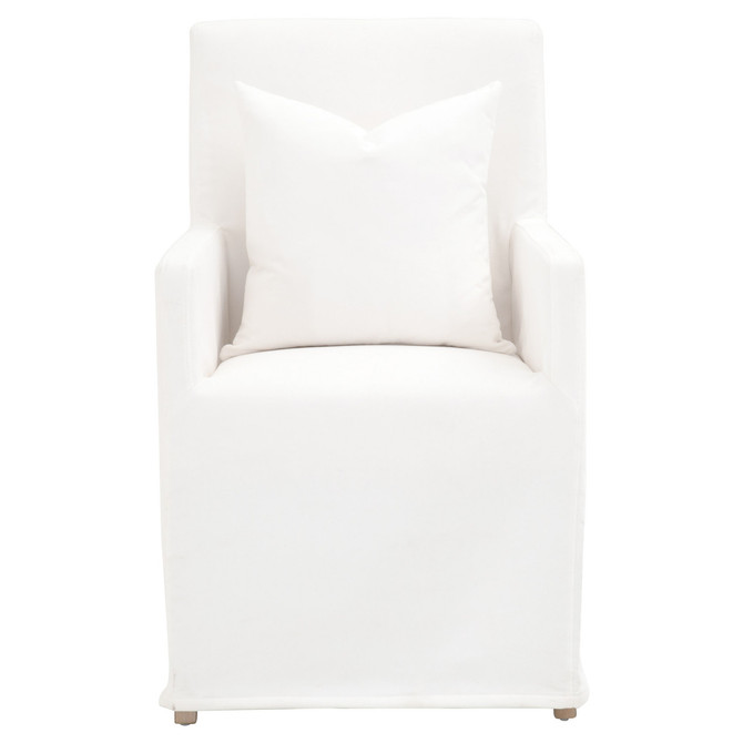Essentials For Living - Shelter Slipcover Arm Chair in Peyton-Pearl (6665.LPPRL/NGB)