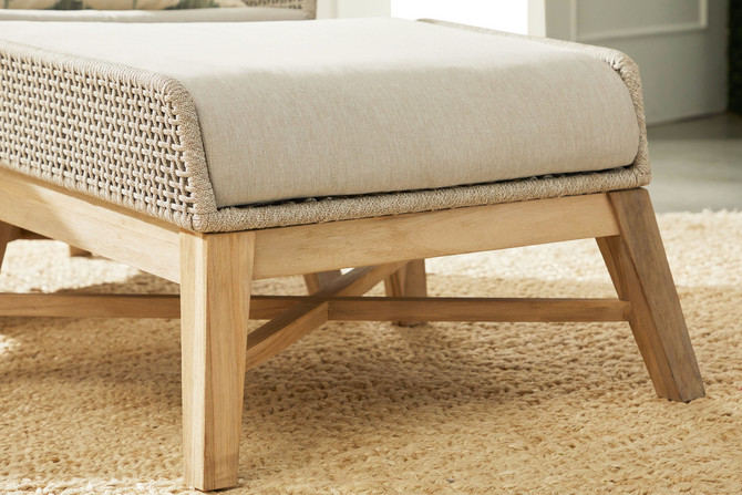 Essentials For Living - Tapestry Outdoor Footstool (6851FS.WTA/PUM/GT)