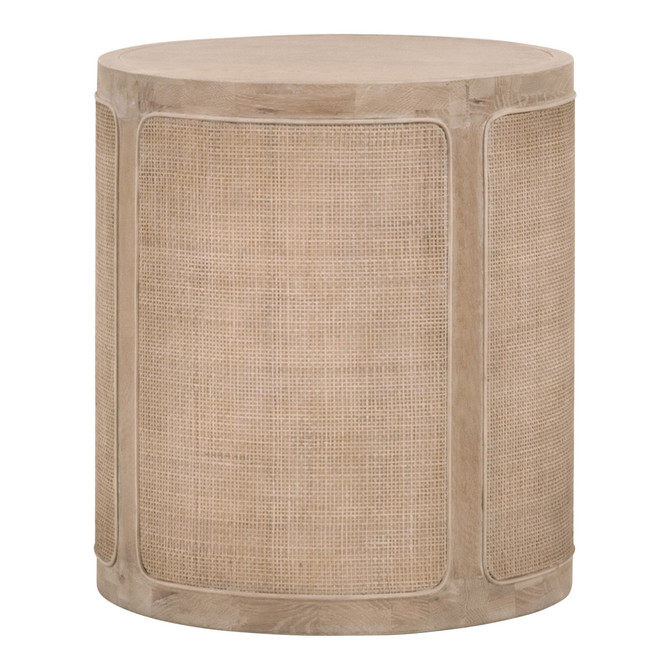 Essentials For Living - Cane End Table (8092.SGRY-OAK/CN)