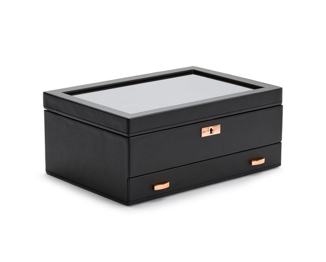 Wolf - Axis 10 Piece Watch Box with Drawer in Copper (488216)